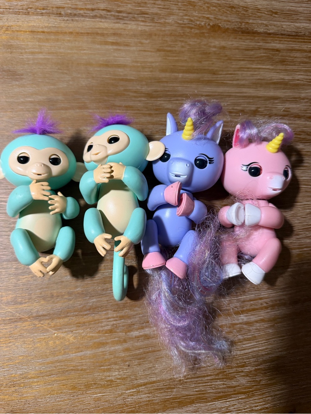 Wowwee Fingerlings Monkey Unicorn Multicolor Interactive Qty 4 See Note
